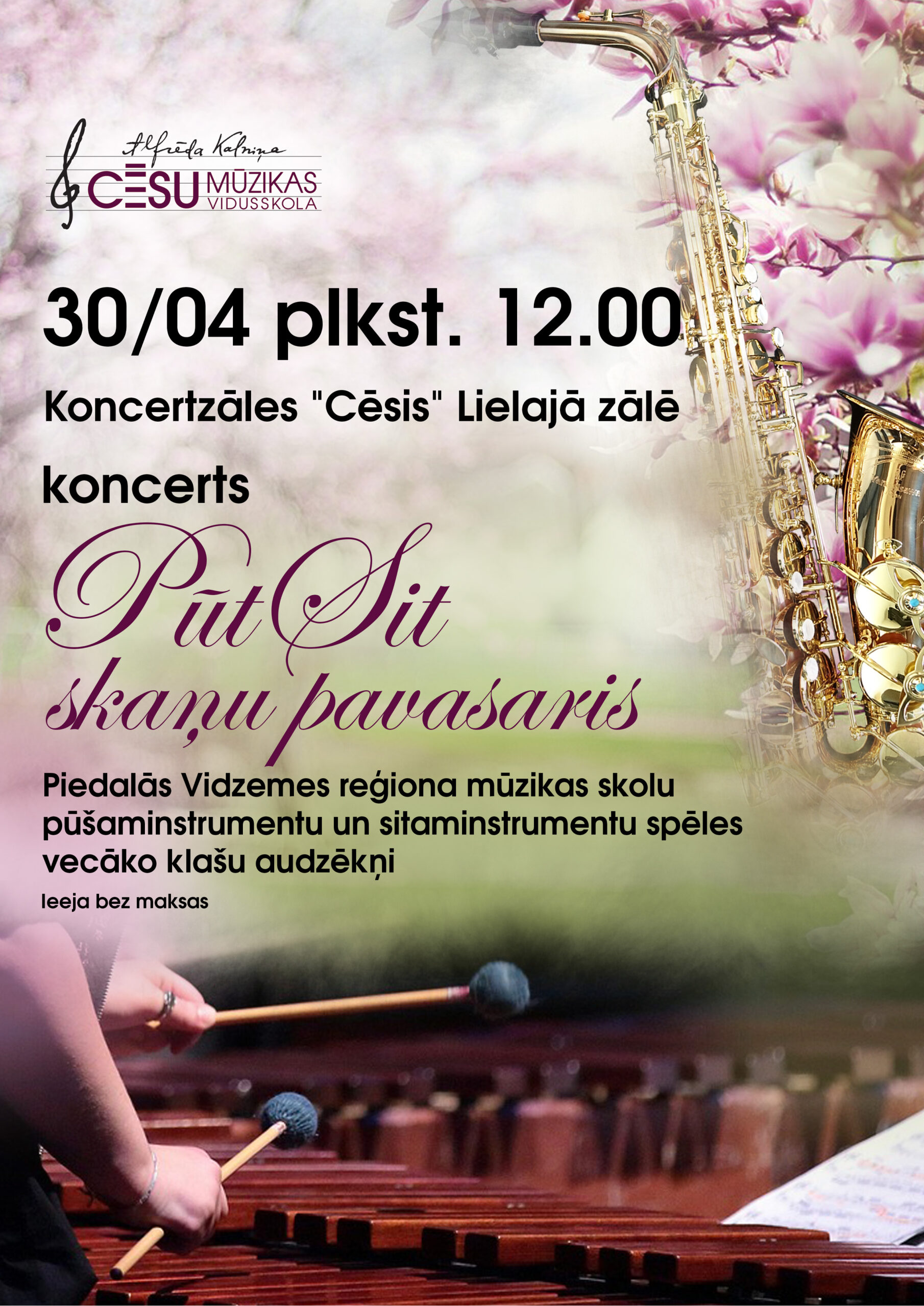 Koncerts "PūtSit skaņu pavasaris"
