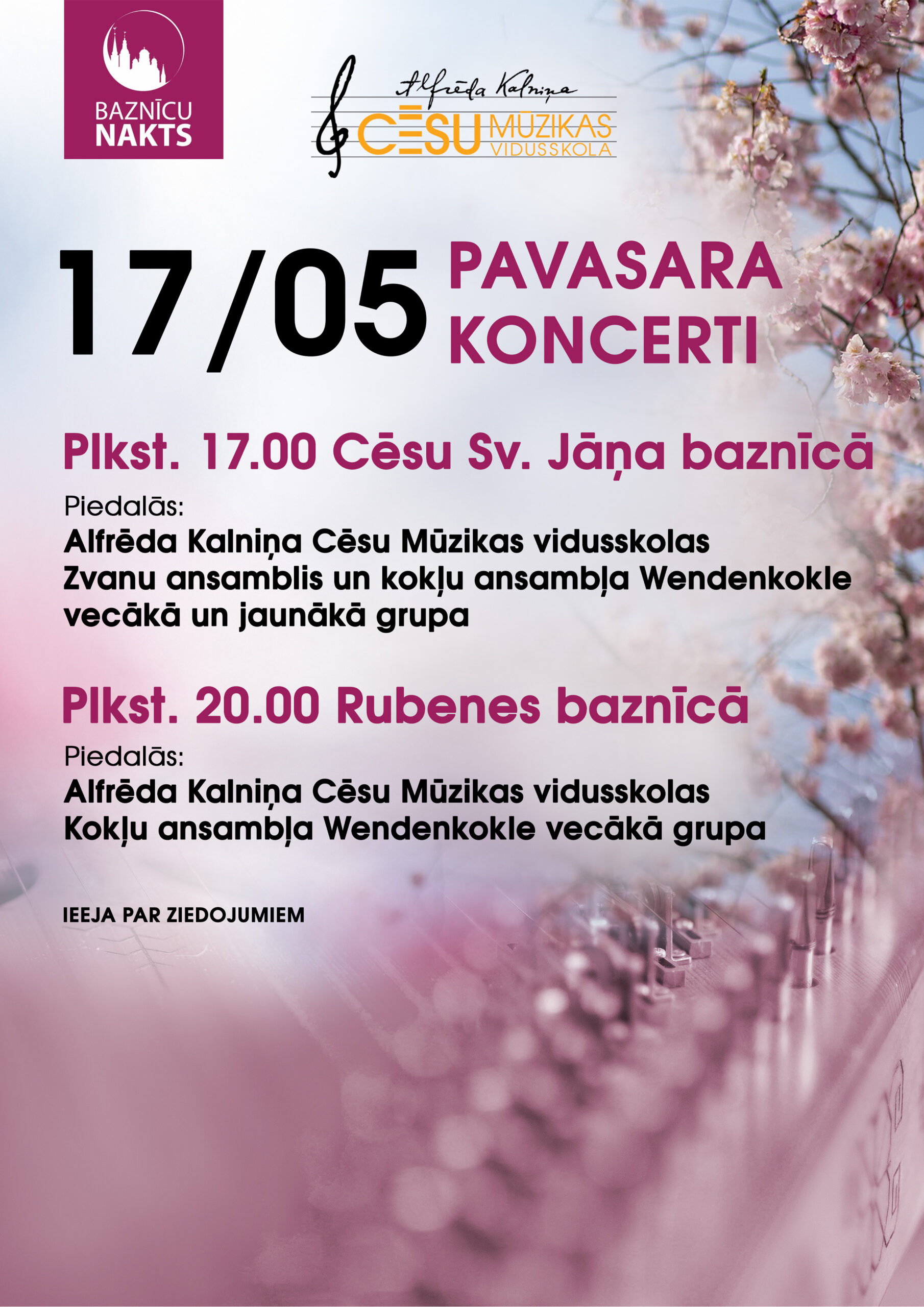17. maija Pavasara koncertu afiša