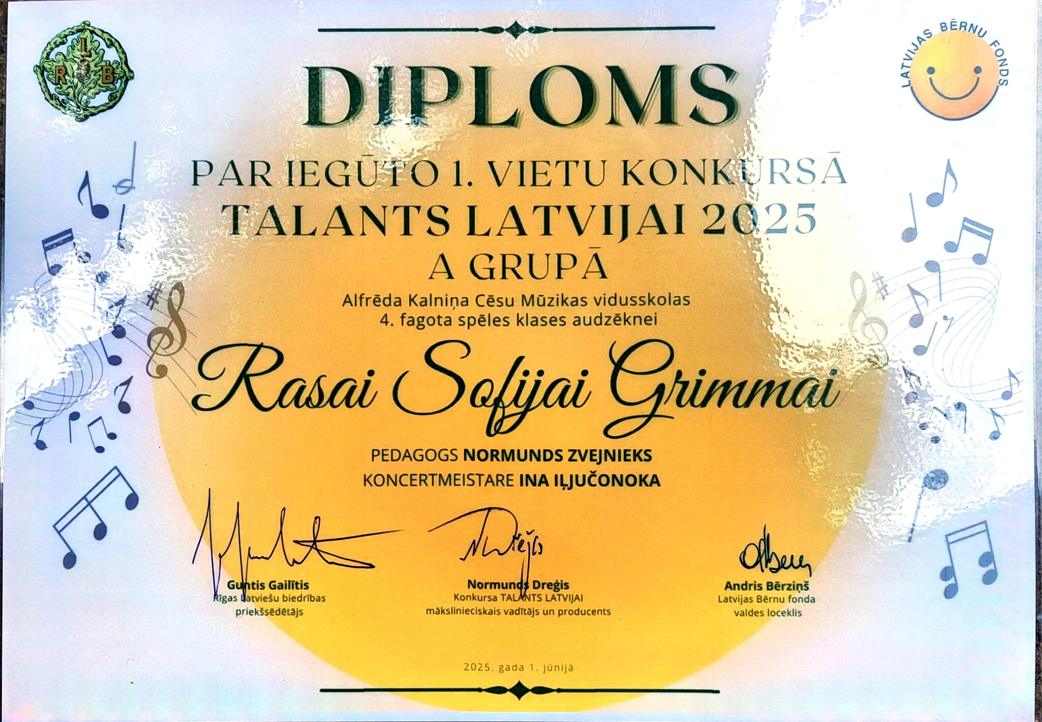 AKCMV audzēkņi un pedagogi konkursa "Talants Latvijai" finālā