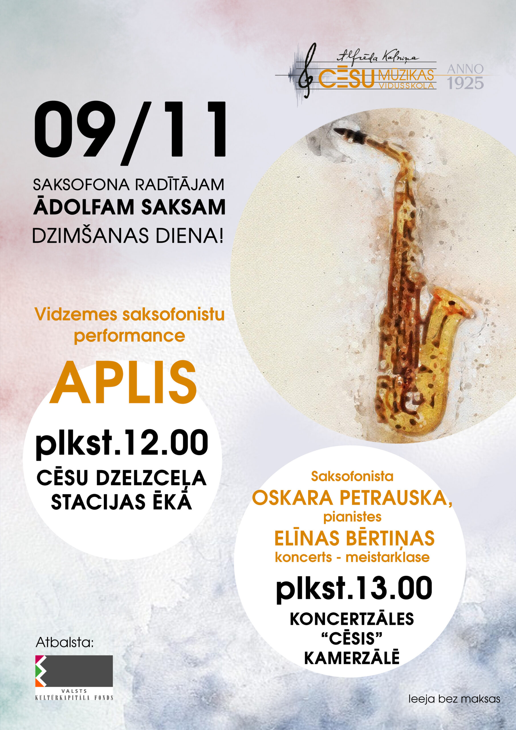 Vidzemes saksofonistu performance "Aplis"