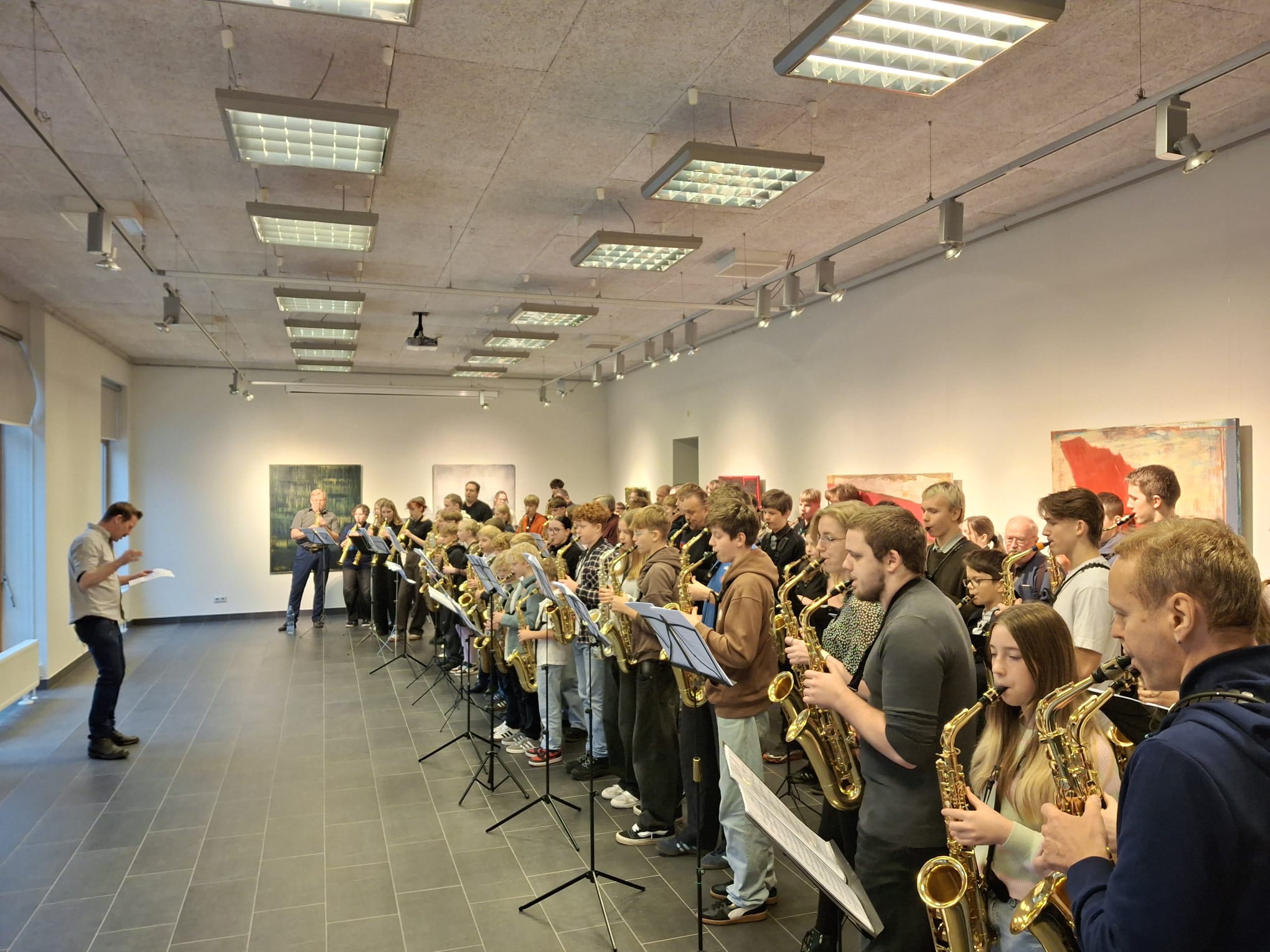 Saksofonistu performance "Aplis"