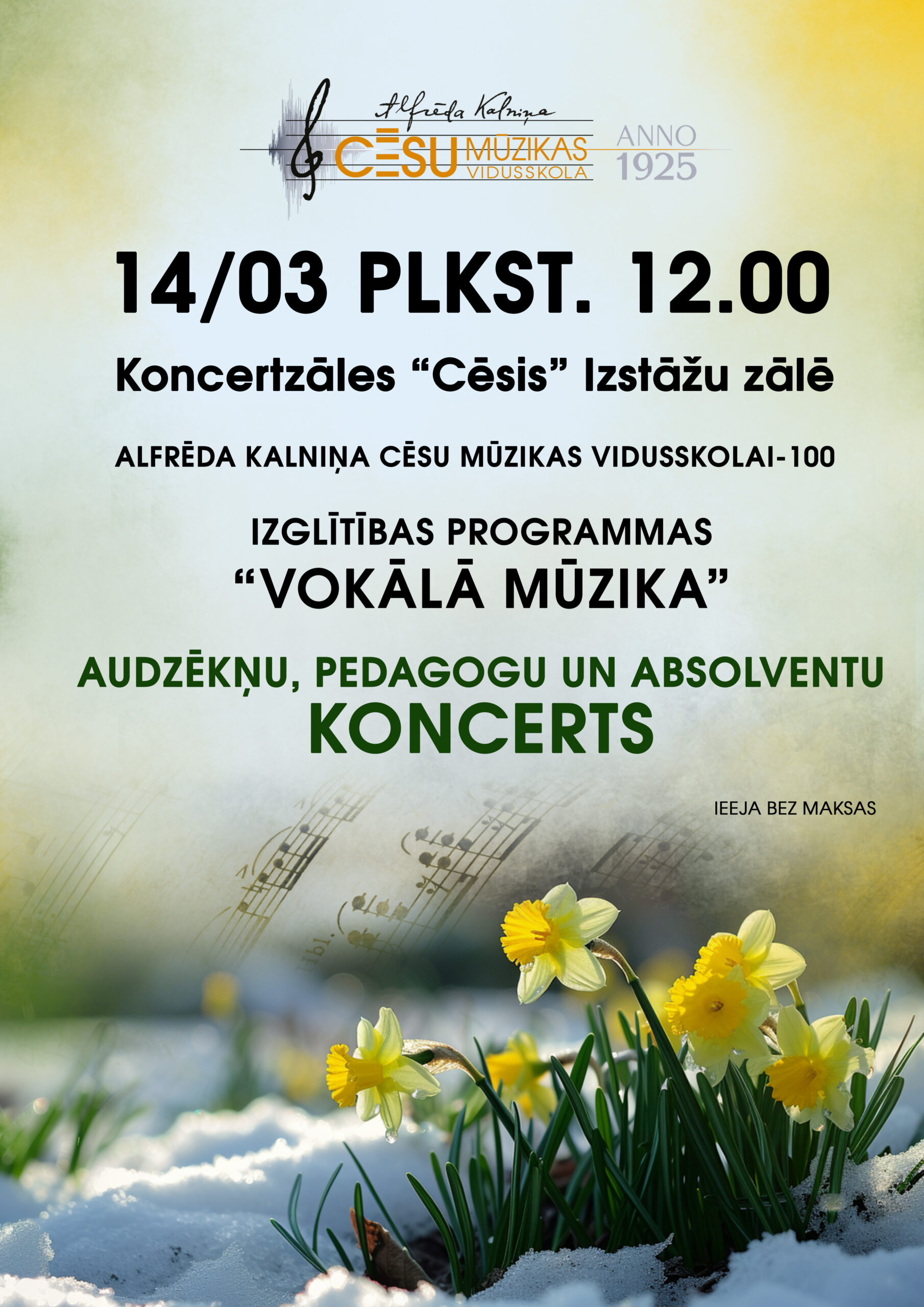 IP "Vokālā mūzika" koncerts