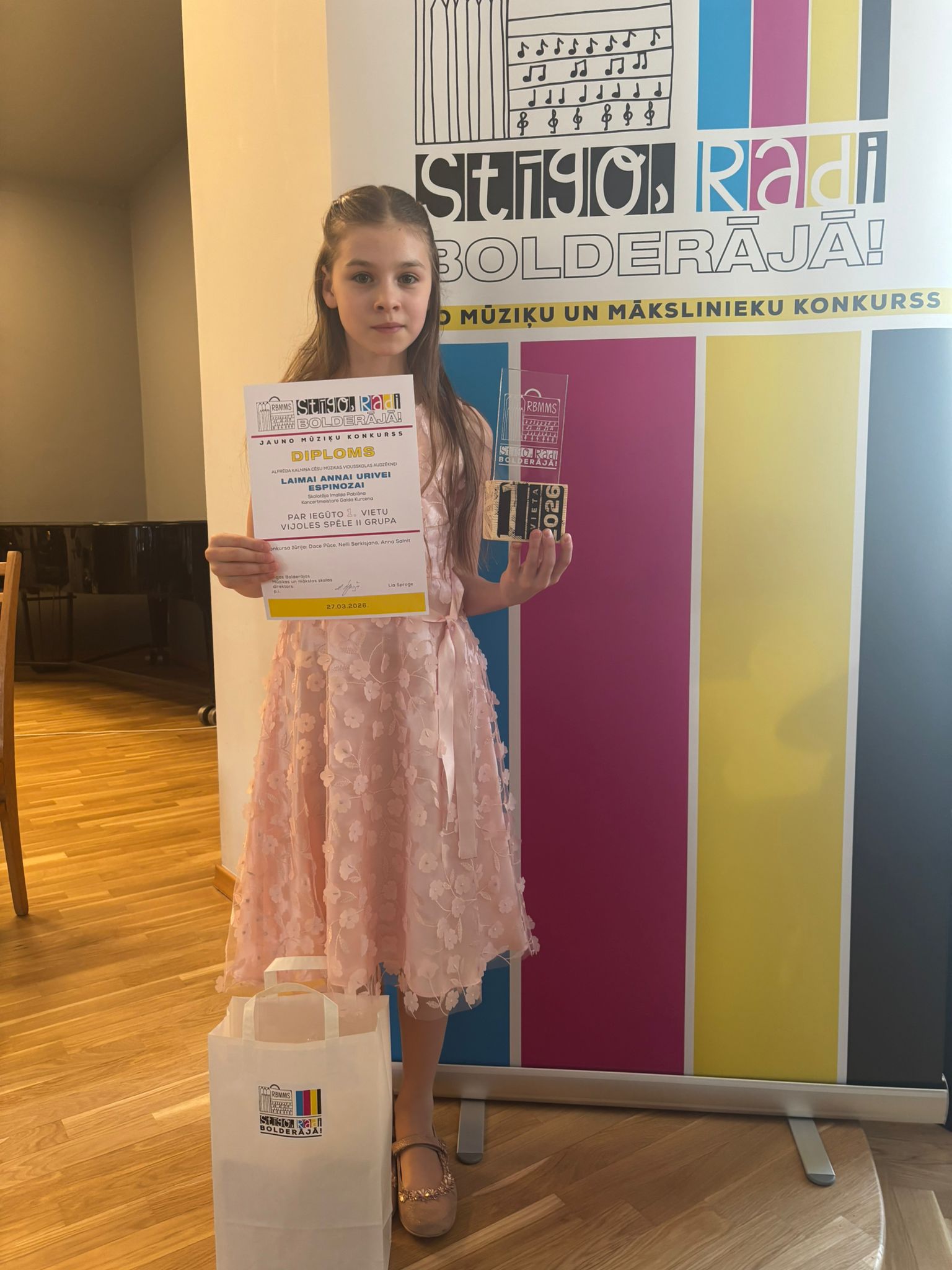 Jauno stīgu instrumentu spēles audzēkņu konkurss “Stīgo, radi Bolderājā”