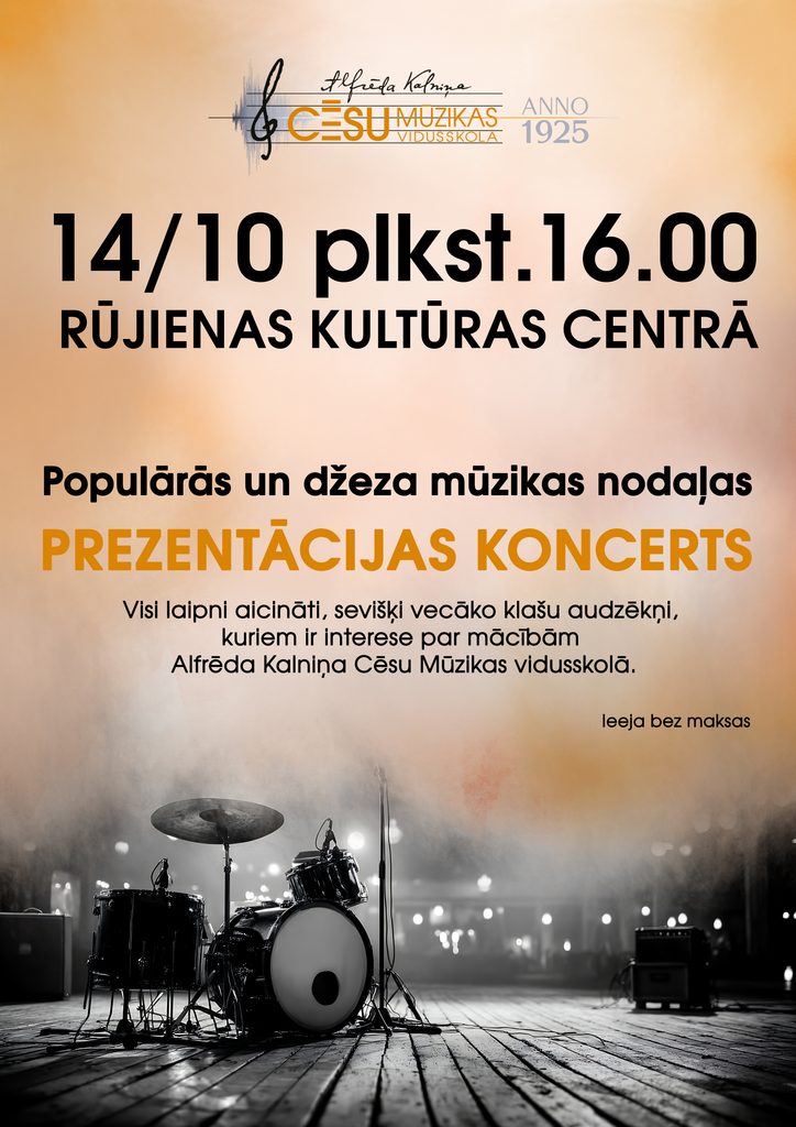 Populārās un džeza mūzikas nodaļas prezentācijas koncerts
